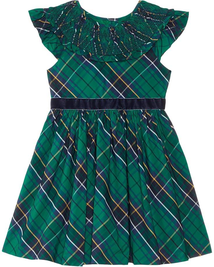 Janie and Jack Green Plaid Dress (Toddler/Little Kids/Big Kids)