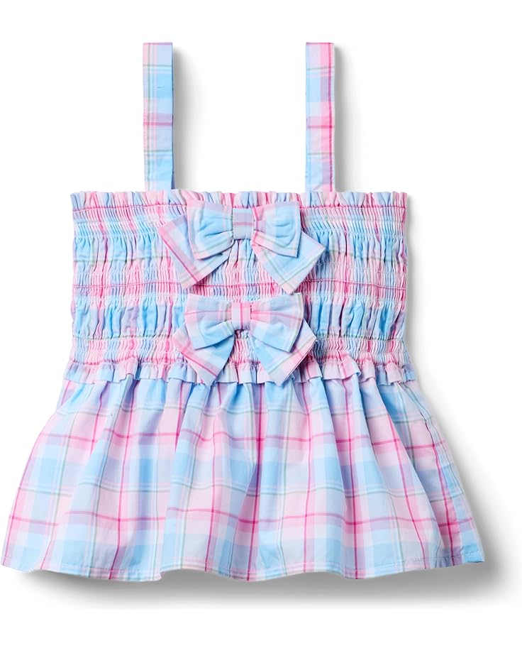 6pm Janie And Jack Smocked Madras Top (toddler/Little Kid/Big Kid)