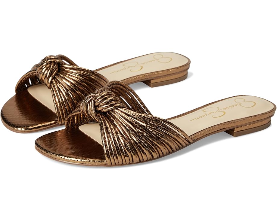 6pm Jessica Simpson Dydra Knotted Flat Sandals Women's