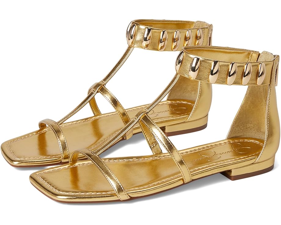 6pm Jessica Simpson Elusta Studded T-strap Sandals Women's
