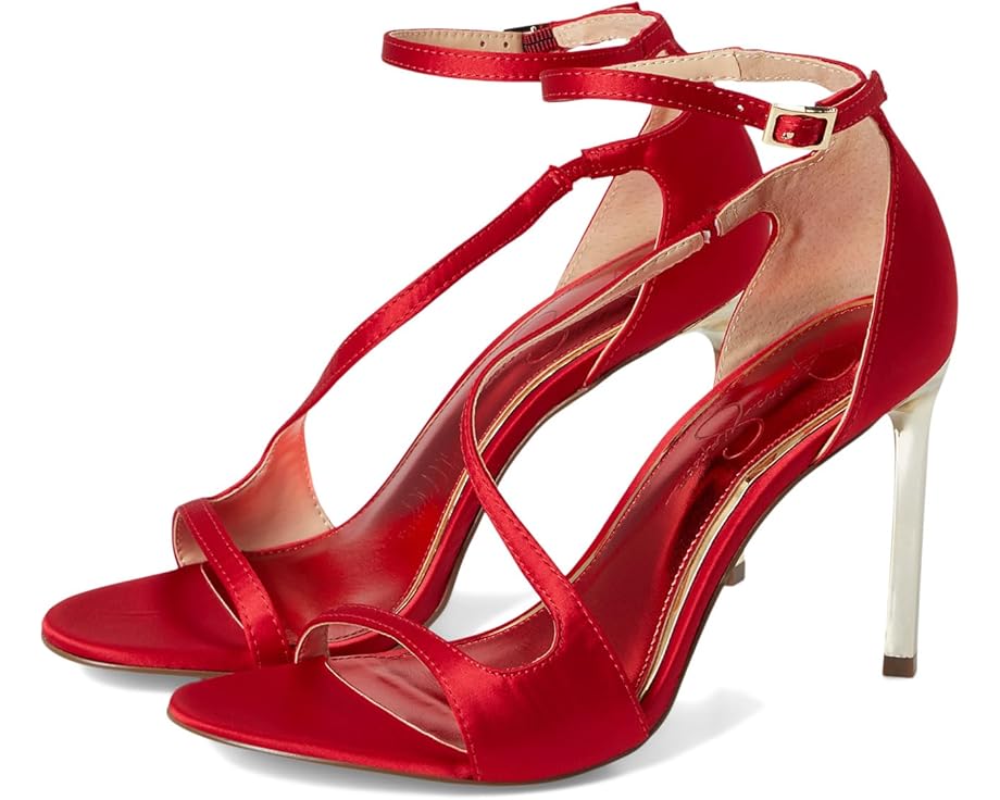 6pm Jessica Simpson Qamille Asymmetrical High Heel Sandals Women's