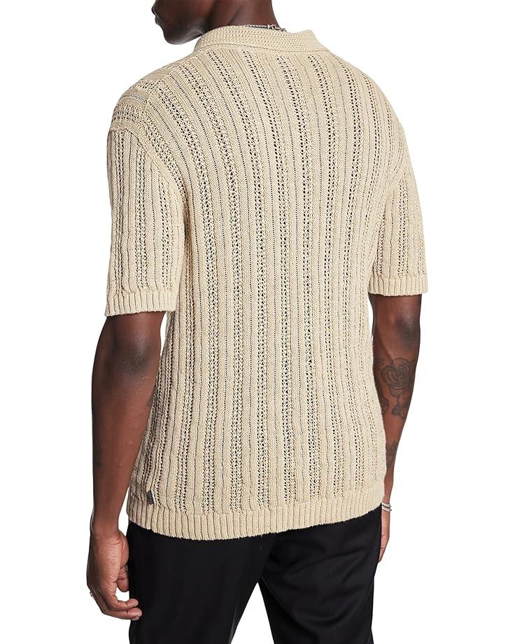 6pm John Varvatos Odin Linen Sweater Polo Y2317S25 Men's