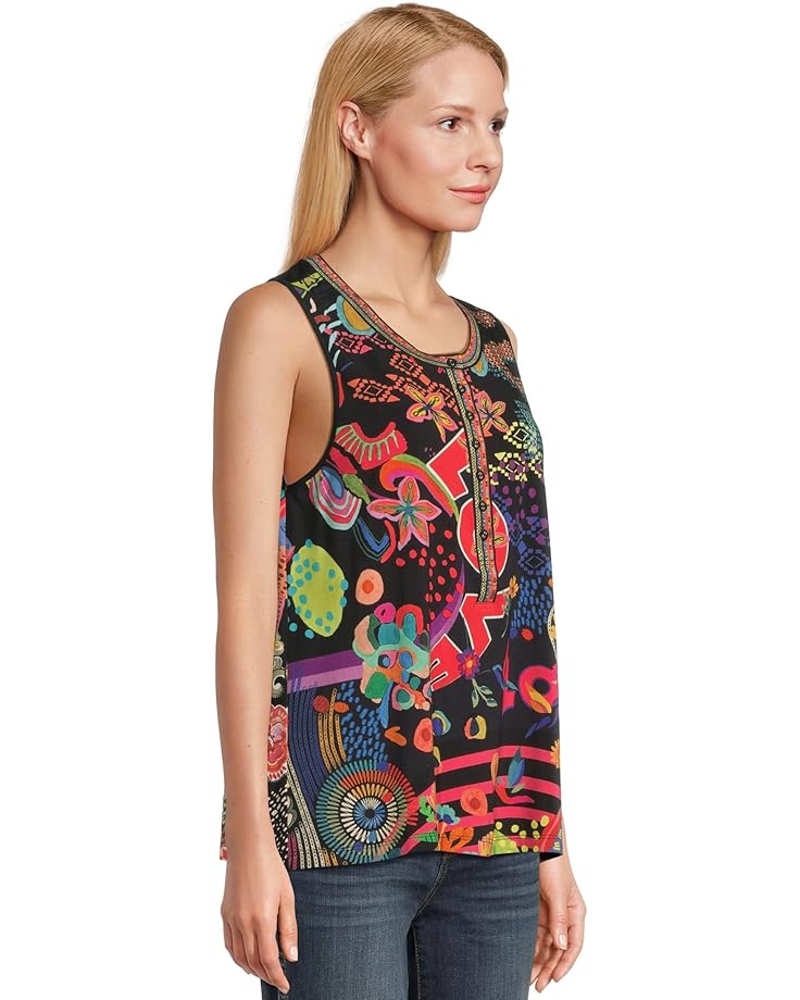 6pm Johnny Was The Janie Favorite Henley Swing Tank- Jenny Women's