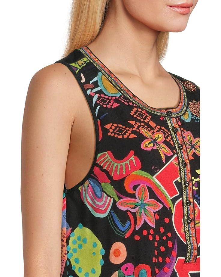 6pm Johnny Was The Janie Favorite Henley Swing Tank- Jenny Women's