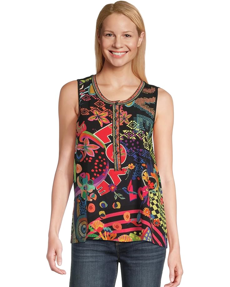 6pm Johnny Was The Janie Favorite Henley Swing Tank- Jenny Women's