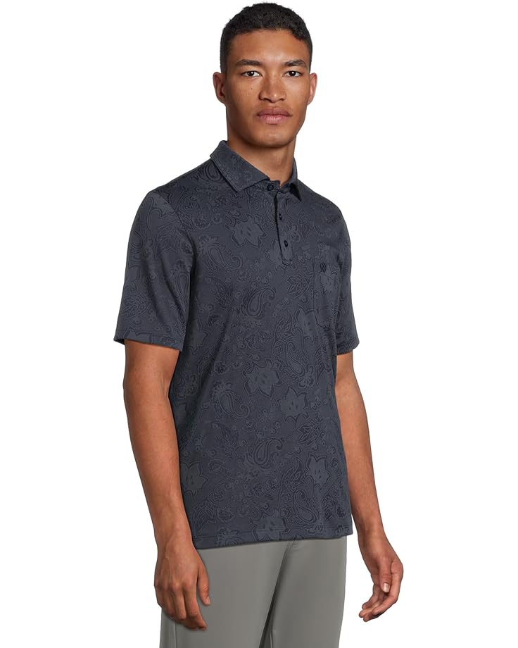 6pm Johnston & Murphy Paisley Knit Jacquard Polo Men's