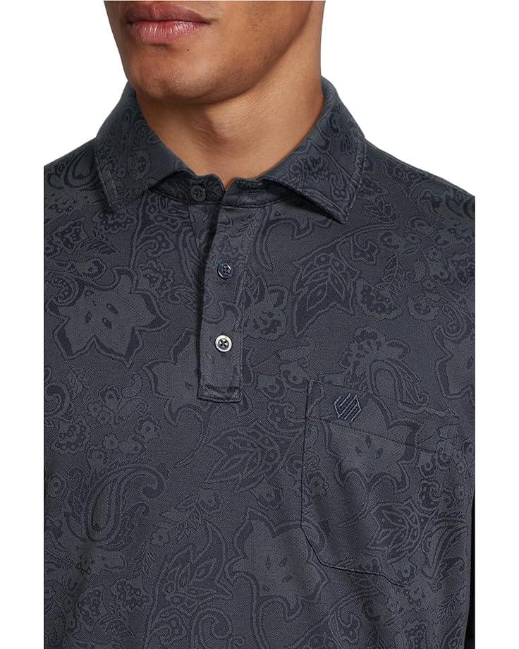 6pm Johnston & Murphy Paisley Knit Jacquard Polo Men's