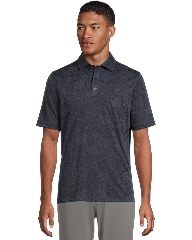 6pm Johnston & Murphy Paisley Knit Jacquard Polo Men's