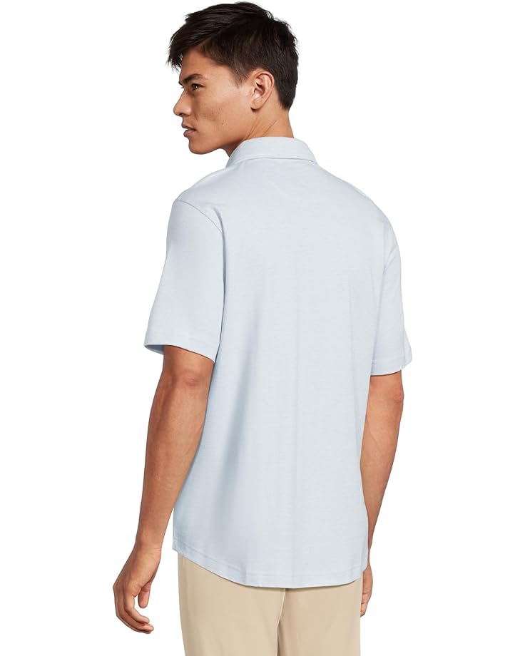 6pm Johnston & Murphy Short Sleeve J&M Flex Birdseye Button Front Men's