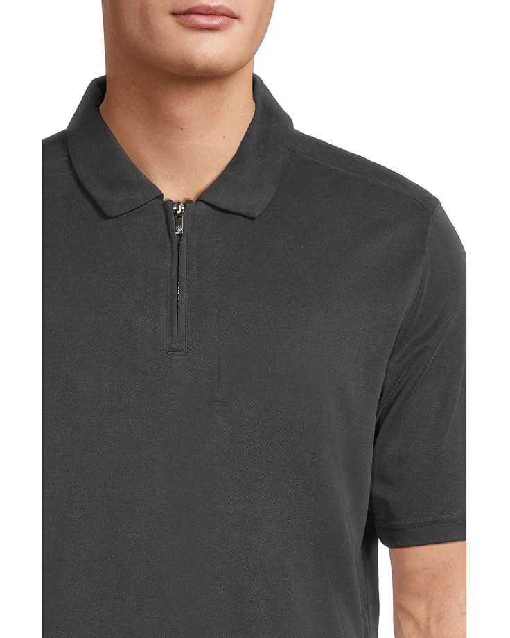 6pm Johnston & Murphy Vintage Birdseye Zip Polo Men's