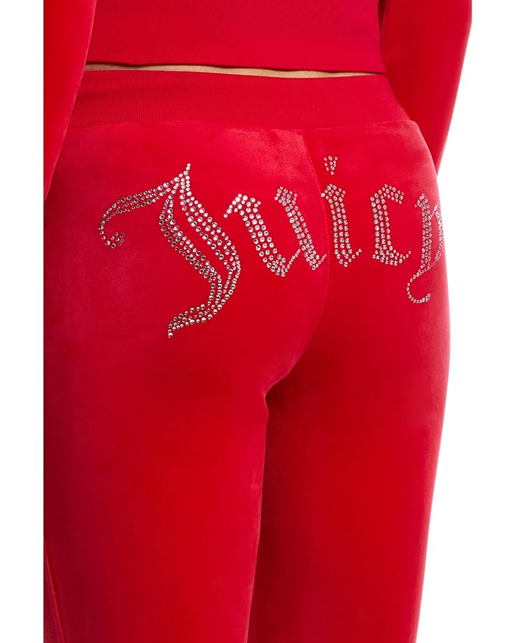 Juicy Couture Rib Waist Velour Pants With Drawcord Women's