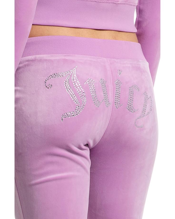 Juicy Couture Rib Waist Velour Pants With Drawcord Women's