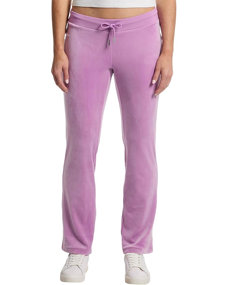 Juicy Couture Rib Waist Velour Pants with Drawcord Women's