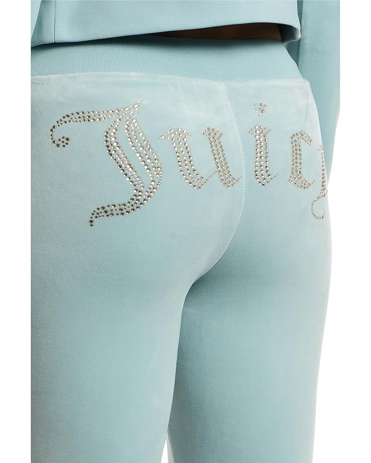 Juicy Couture Rib Waist Velour Pants With Drawcord Women's