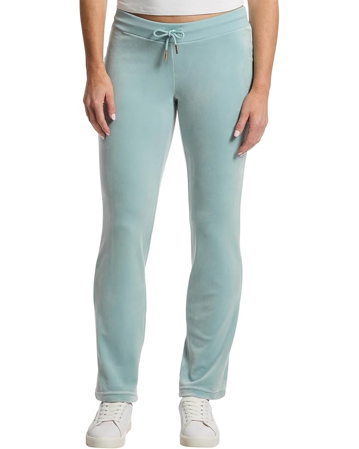 Juicy Couture Rib Waist Velour Pants with Drawcord Women's