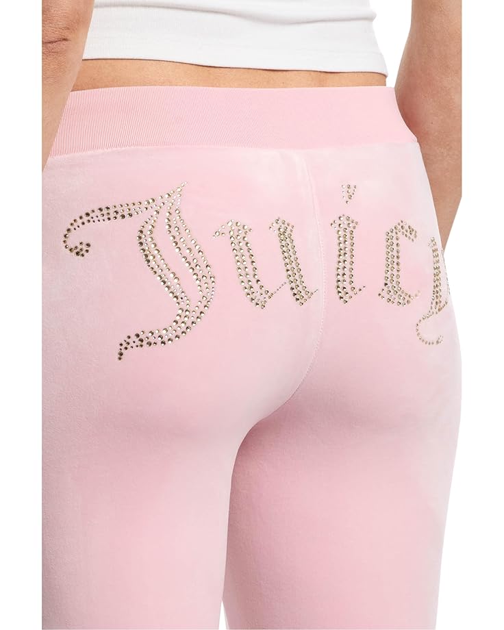 Juicy Couture Rib Waist Velour Pants With Drawcord Women's
