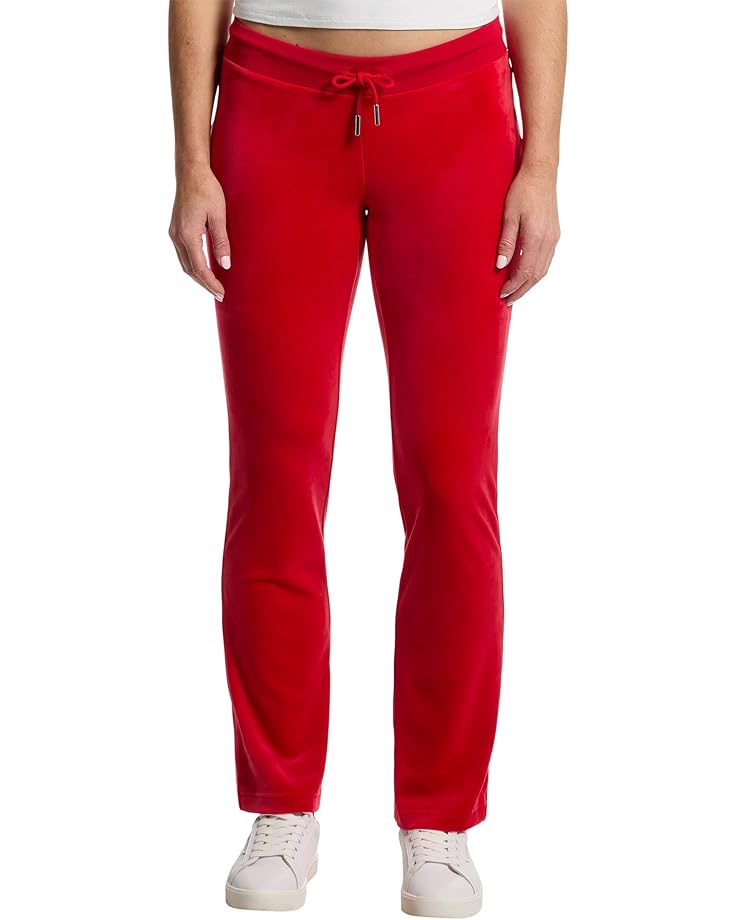 Juicy Couture Rib Waist Velour Pants with Drawcord Women's