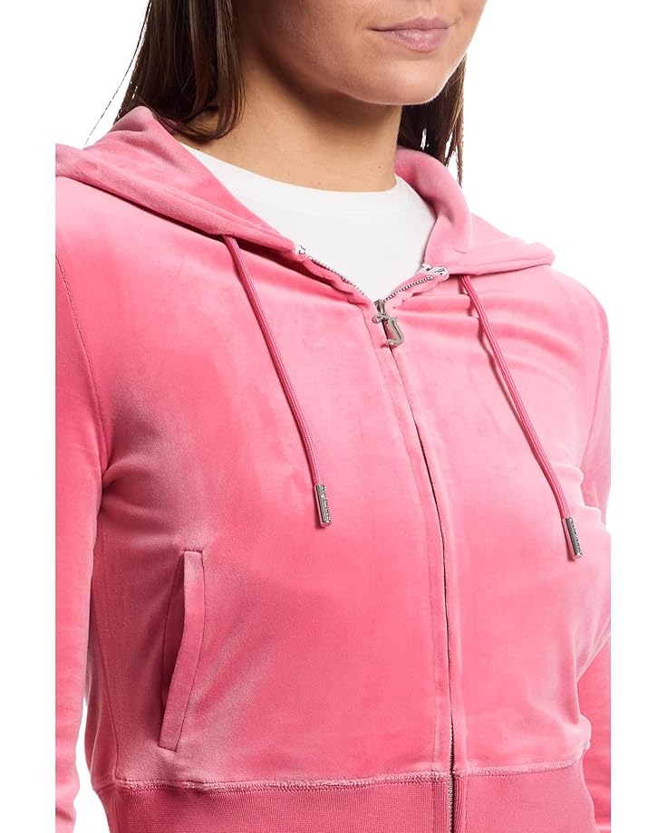 Juicy Couture Solid Classic Juicy Hoodie With Back Bling Women's Pink Lemonade
