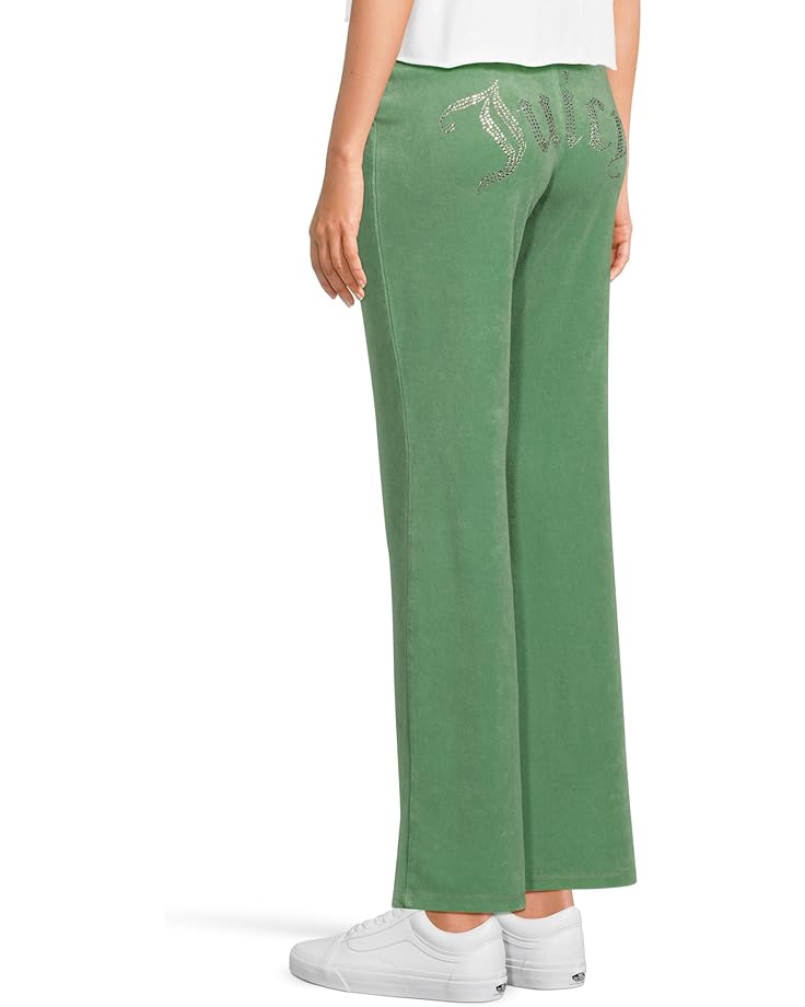 6pm Juicy Couture Washed Towel Terry Heritage Wide Leg Track Pants Women's