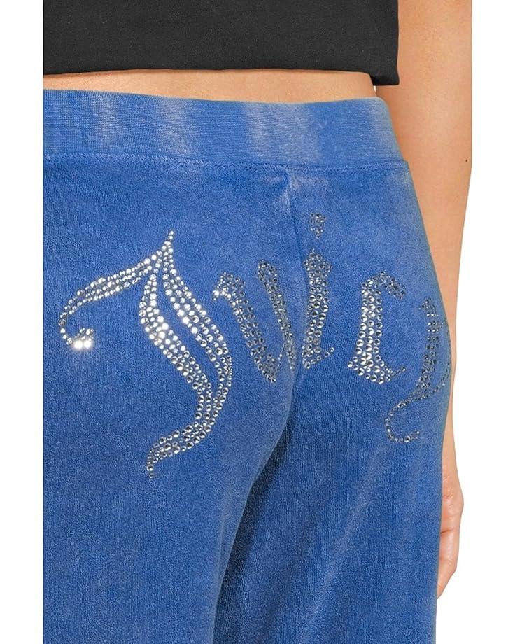 6pm Juicy Couture Washed Towel Terry Heritage Wide Leg Track Pants Women's