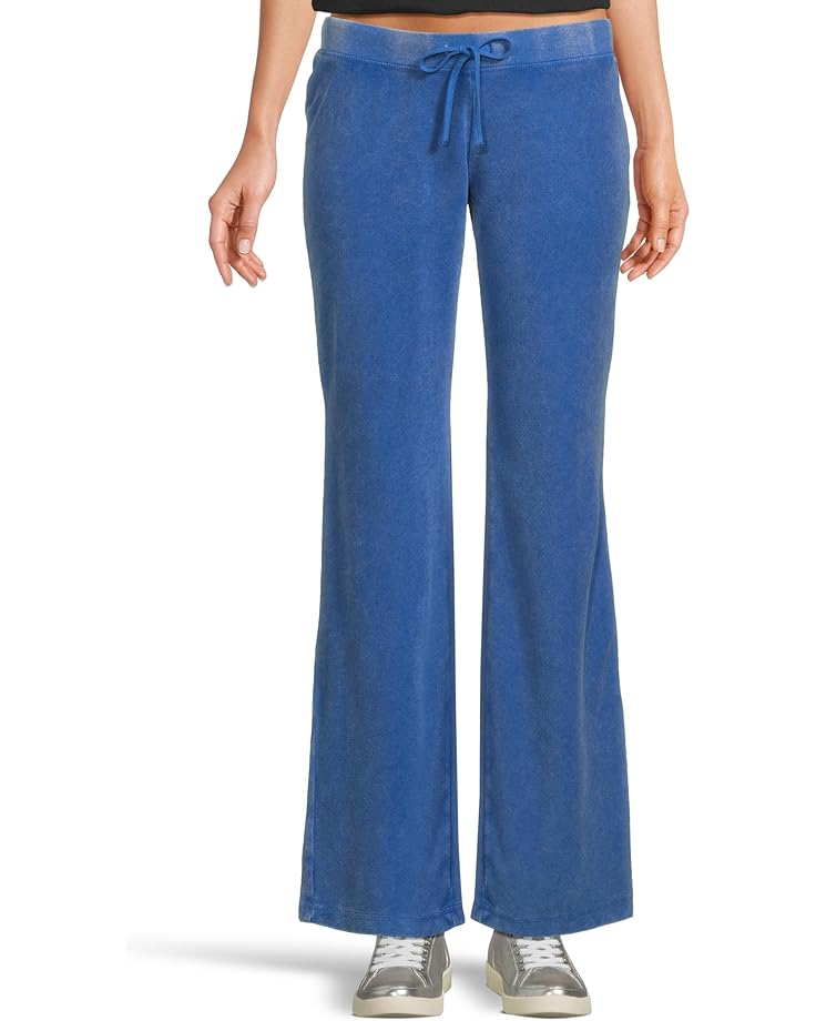 6pm Juicy Couture Washed Towel Terry Heritage Wide Leg Track Pants Women's