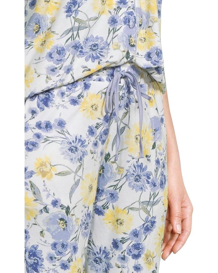 Karen Neuburger Elbow Sleeve Notch Collar Girlfriend PJ Set Women's
