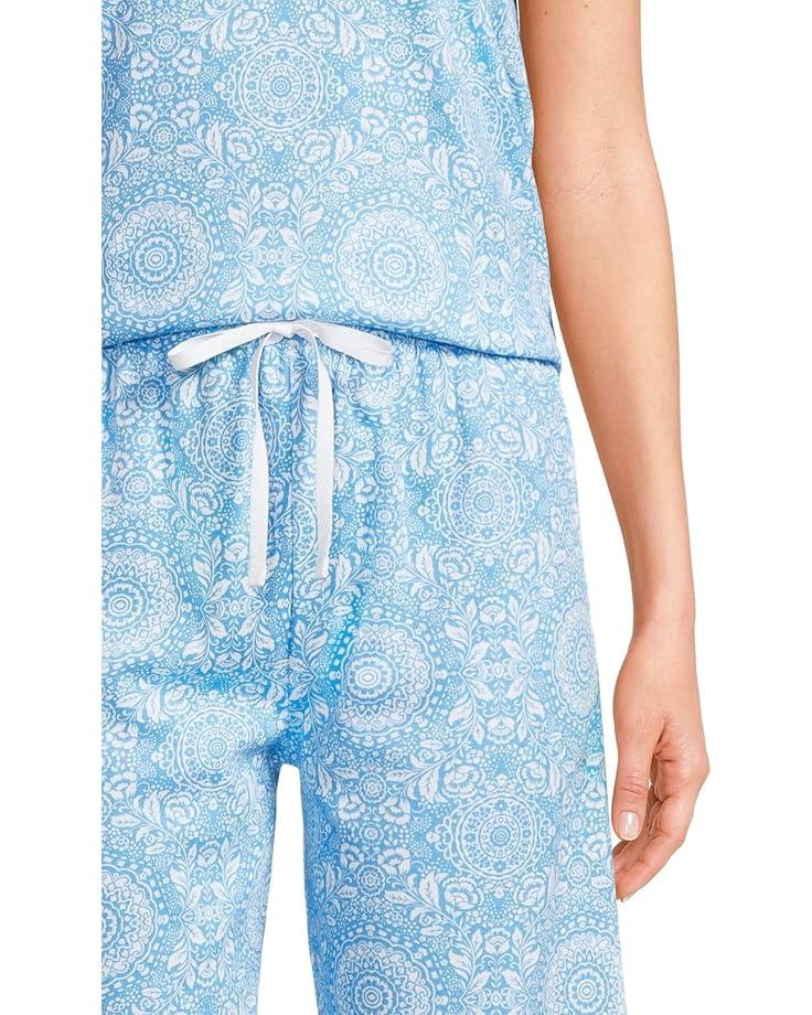 6pm Karen Neuburger Novelty Print Short Sleeve Bermuda Set Women's
