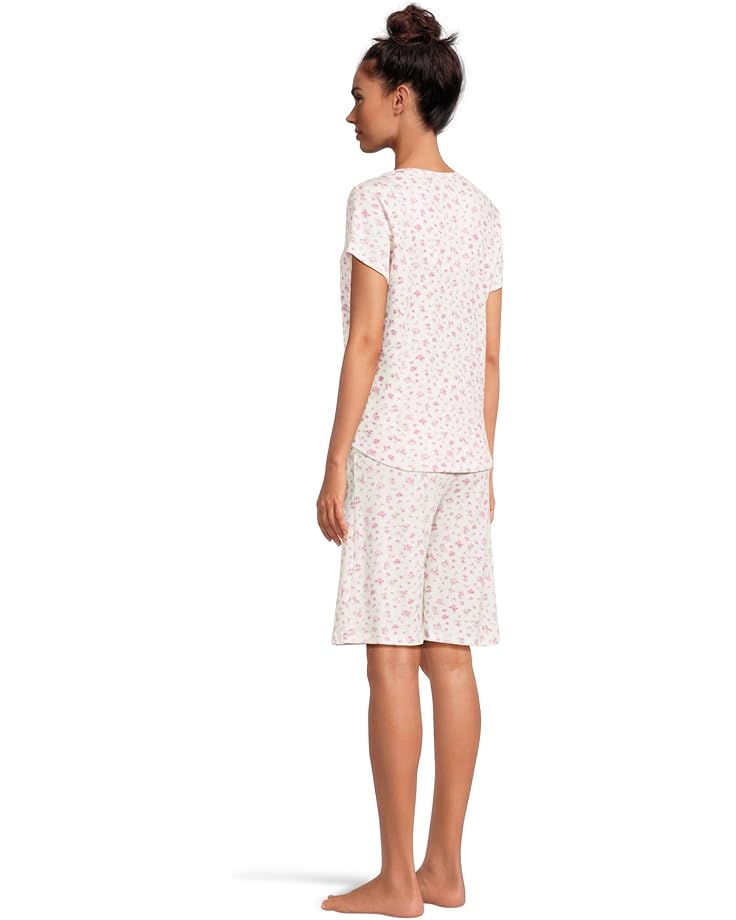 6pm Karen Neuburger Novelty Print Short Sleeve Bermuda Set Women's