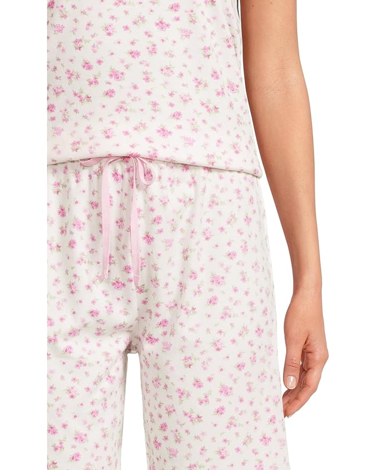 6pm Karen Neuburger Novelty Print Short Sleeve Bermuda Set Women's