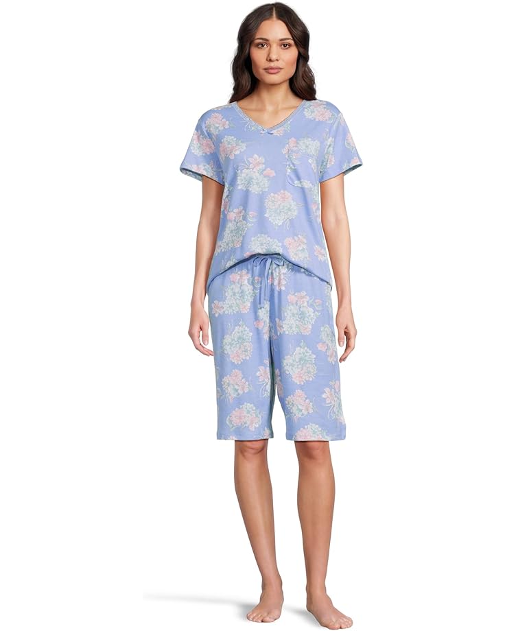 6pm Karen Neuburger Novelty Short Sleeve Bermuda Pajama Set Women's