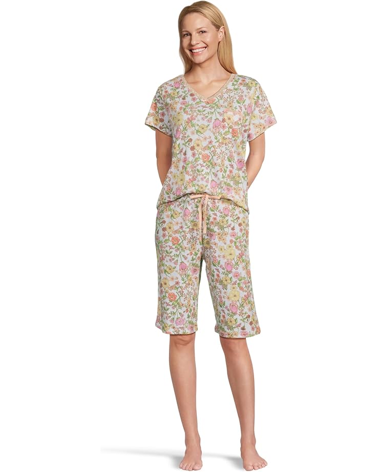 6pm Karen Neuburger Novelty Short Sleeve Bermuda Pajama Set Women's