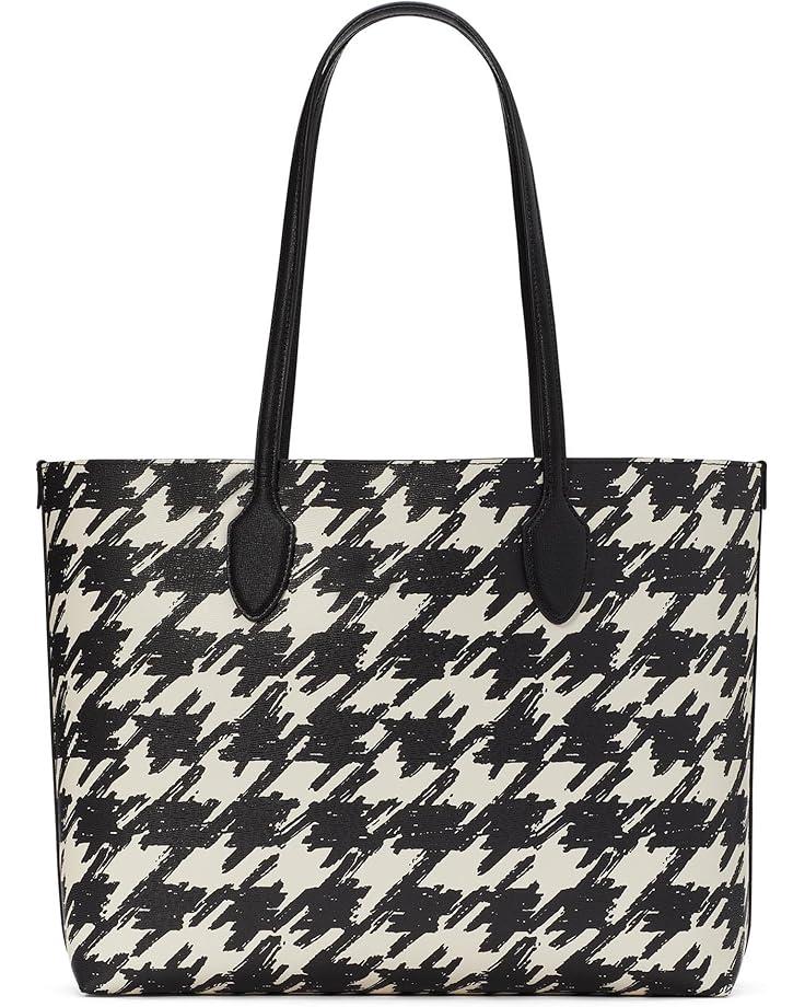 Kate Spade New York Bleecker Painterly Houndstooth Printed PVC Large Tote