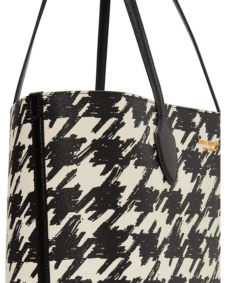 Kate Spade New York Bleecker Painterly Houndstooth Printed PVC Large Tote