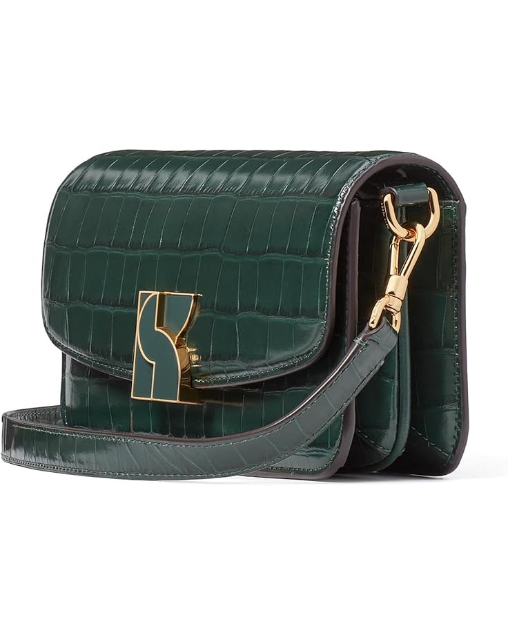 Kate Spade New York Dakota Croc Embossed Leather Small Crossbody