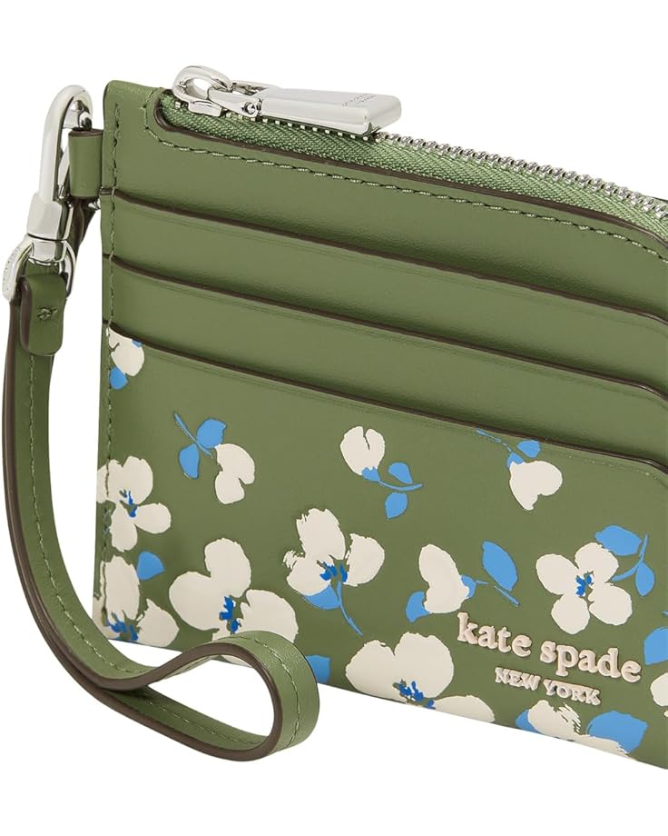 6pm Kate Spade New York Devin Painterly Bouquet Card Case Wristlet