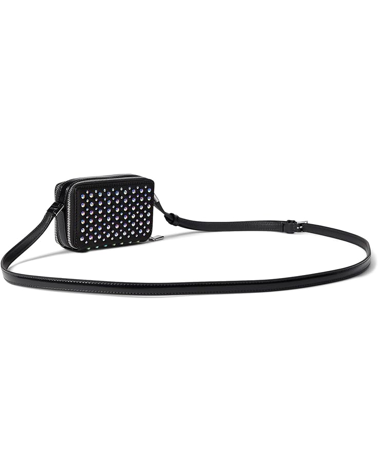 6pm Kate Spade New York Double Zip Micro Embellished Leather Double Zip Micro Crossbody
