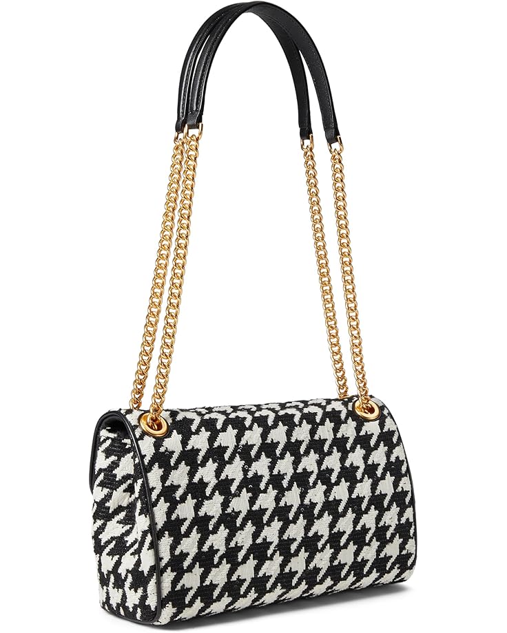 6pm Kate Spade New York Evelyn Sequin Houndstooth Fabric Medium Convertible Shoulder Bag
