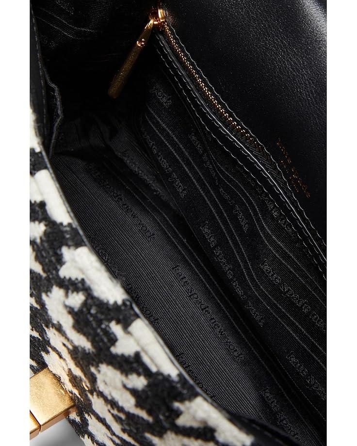 6pm Kate Spade New York Evelyn Sequin Houndstooth Fabric Medium Convertible Shoulder Bag