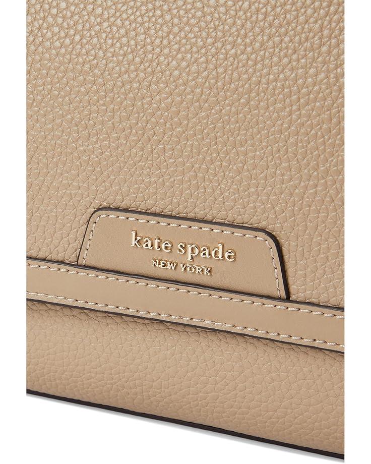 6pm Kate Spade New York Hudson Colorblocked Pebbled Leather Flap Shoulder Bag