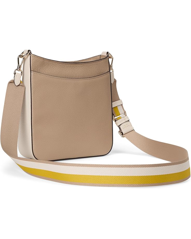 6pm Kate Spade New York Hudson Colorblocked Pebbled Leather Messenger Crossbody