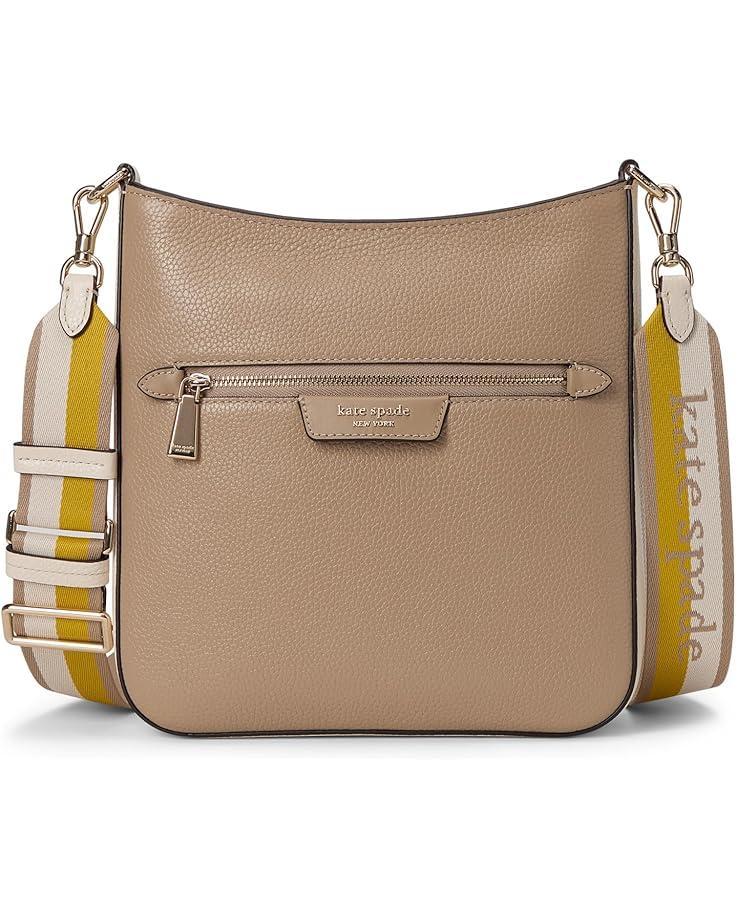 6pm Kate Spade New York Hudson Colorblocked Pebbled Leather Messenger Crossbody