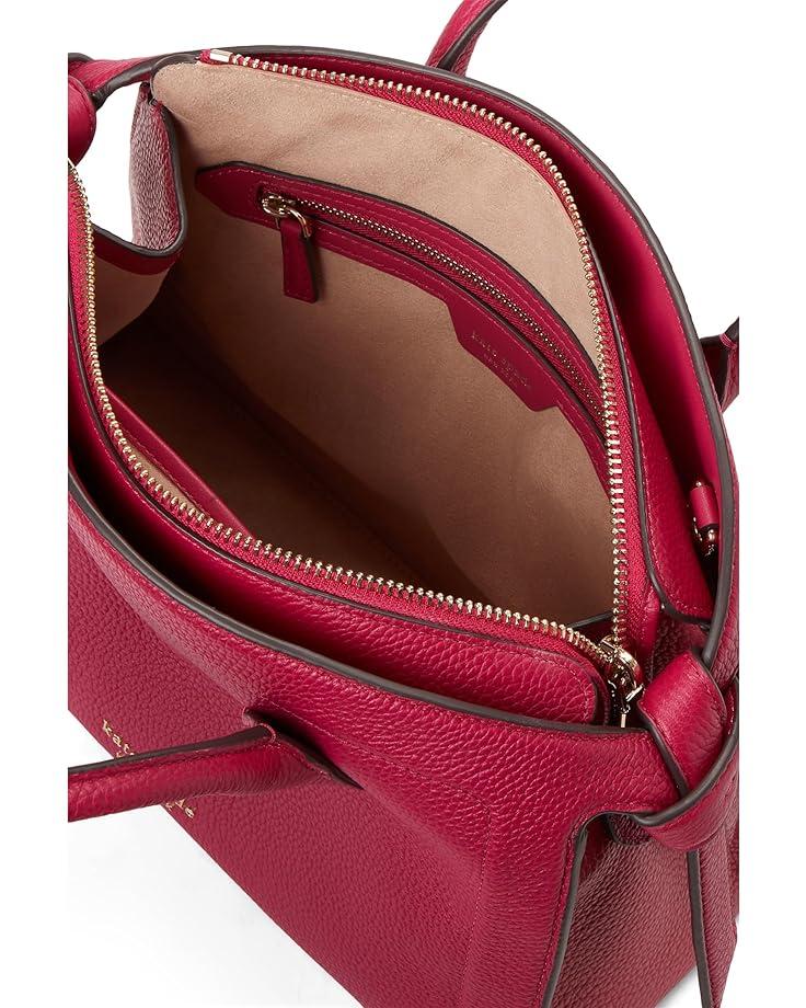 6pm Kate Spade New York Knott Color-Blocked Pebbled Leather Medium Zip Top Satchel