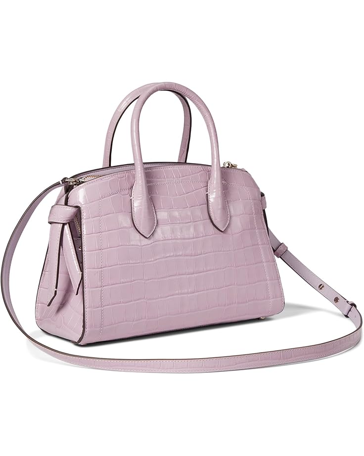 Kate Spade New York Knott Croc Embossed Leather Medium Zip Top Satchel