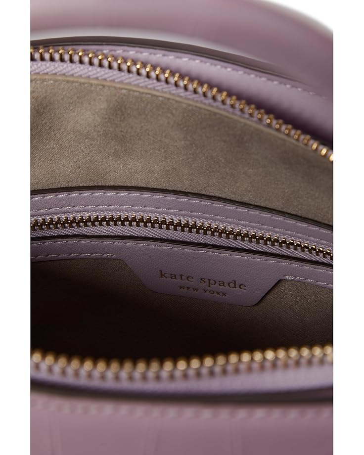 Kate Spade New York Knott Croc Embossed Leather Medium Zip Top Satchel