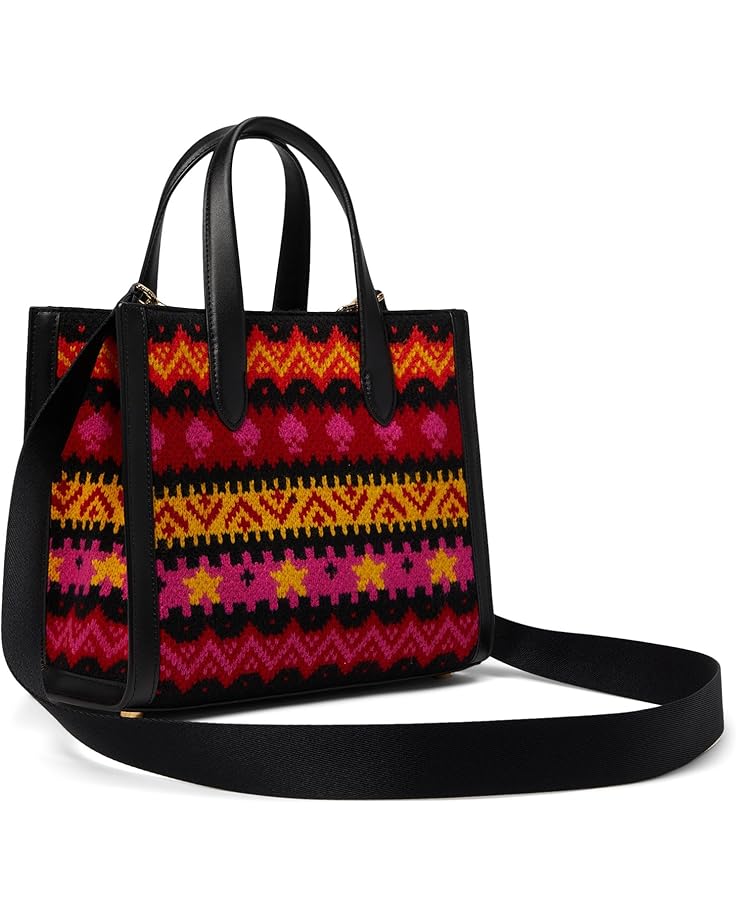 6pm Kate Spade New York Manhattan Carnival Fair Isle Sweater Knit Small Tote