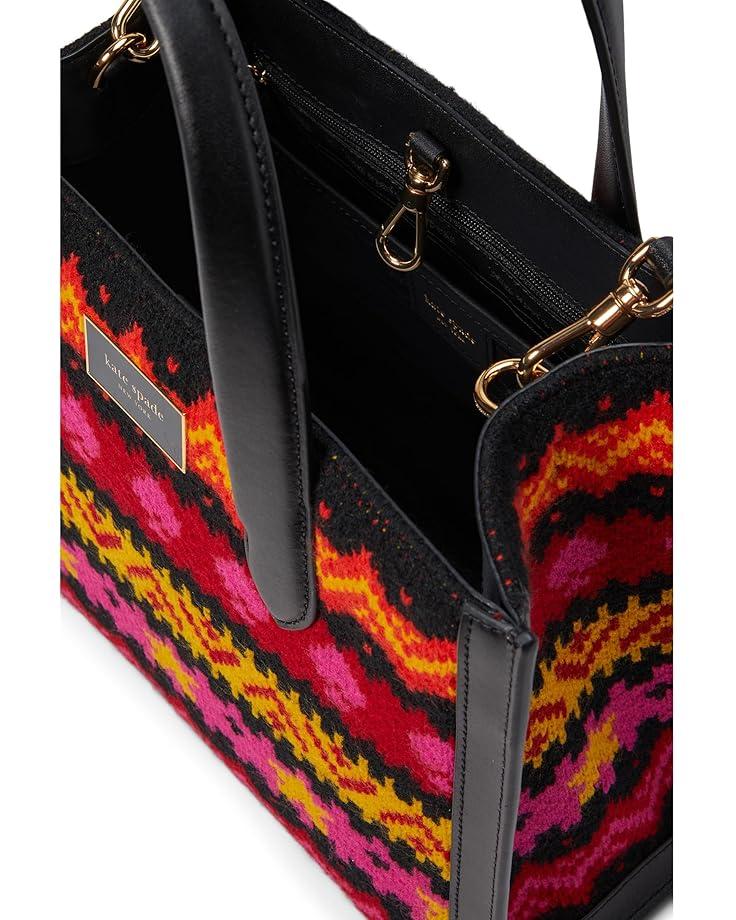 6pm Kate Spade New York Manhattan Carnival Fair Isle Sweater Knit Small Tote