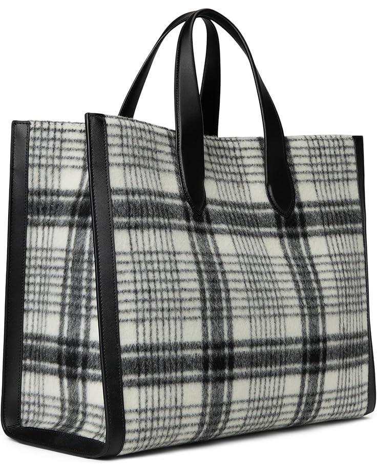 6pm Kate Spade New York Manhattan Studio Plaid Fabric Large Tote