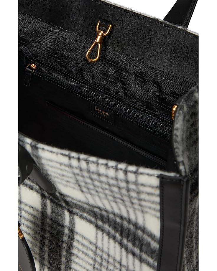 6pm Kate Spade New York Manhattan Studio Plaid Fabric Large Tote