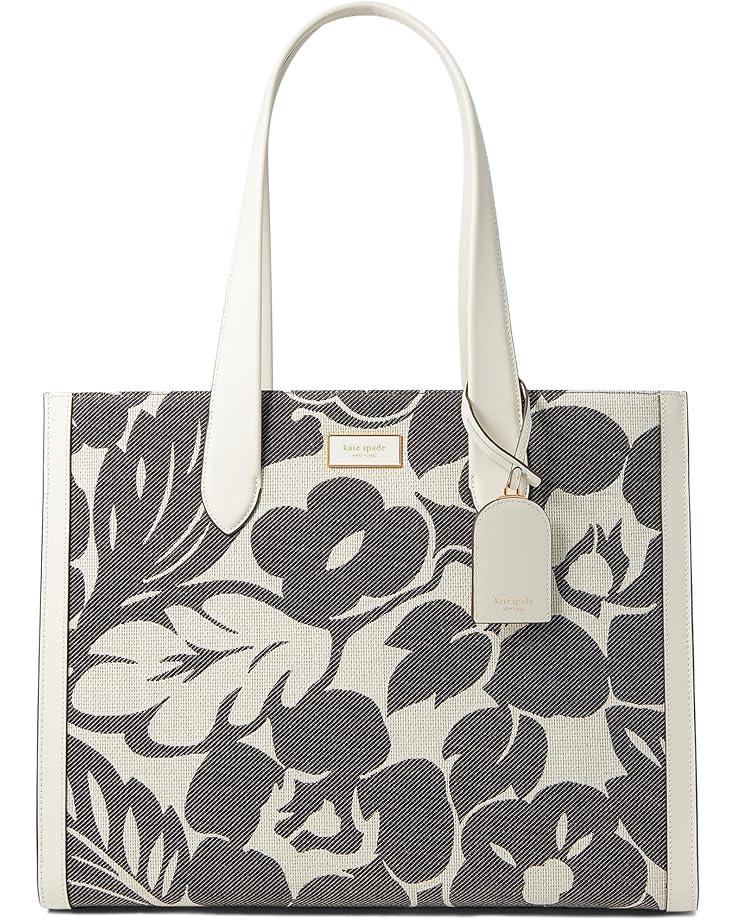 6pm Kate Spade New York Manhattan Tropical Foliage Canvas Jacquard Large Tote