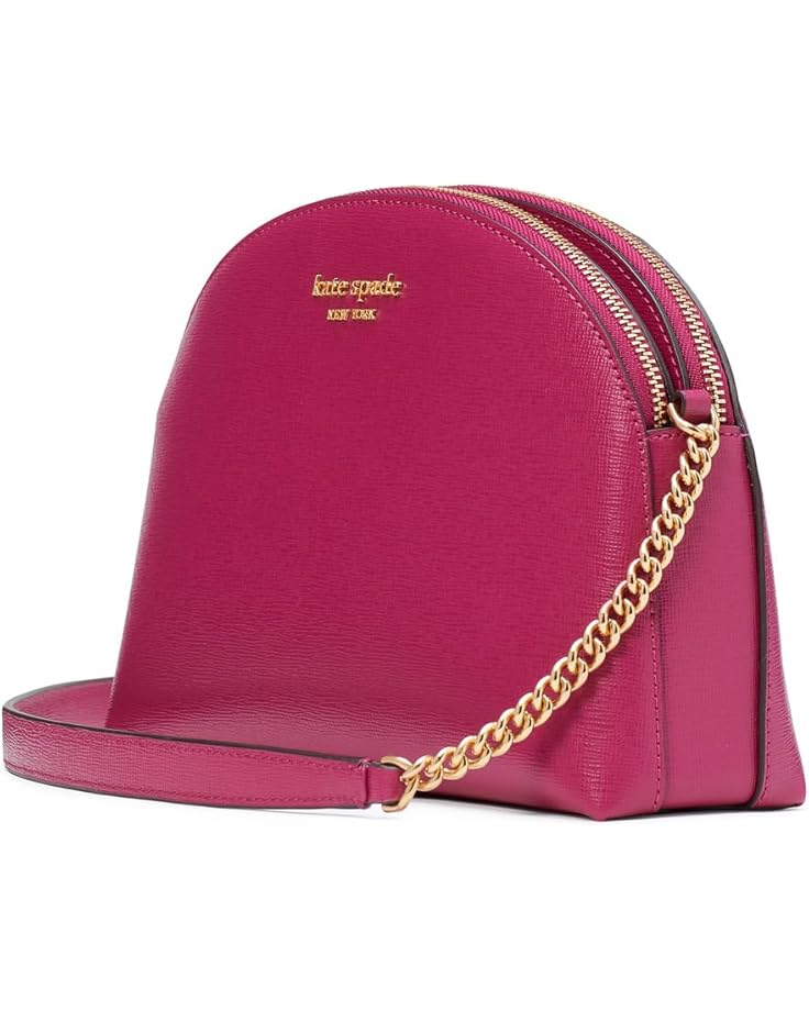 6pm Kate Spade New York Morgan Saffiano Leather Double Zip Dome Crossbody